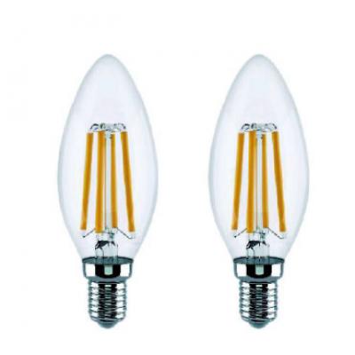 4W-蠟燭形燈絲E14(白/黃光)